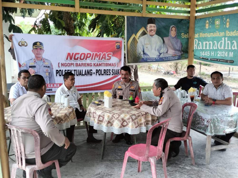 'Ngopi Mas', Program Kapolsek Tualang untuk Ajak Masyarakat Sukseskan Pilkada 2024