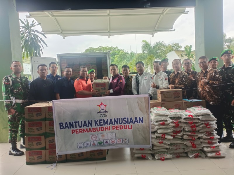 Gandeng Kodam XIX/Tuanku Tambusai, Permabudhi Riau Kirim Bantuan Logistik untuk Korban Bencana Sumatera