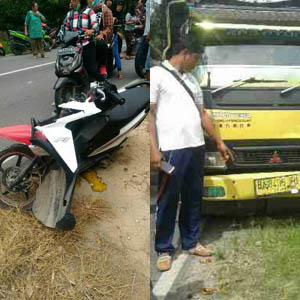 Satu Pengendara Tewas di TKP , Sopir Truk Melarikan Diri