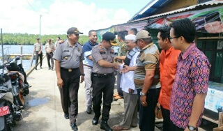 Motivasi Personil, Kapolres Inhil Kunjungi 3 Polsek di Wilayah Perairan