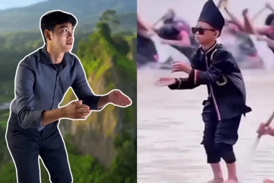 Heboh! Wapres Gibran Bikin Tren Aura Farming Pacu Jalur, Ikut Parodikan Penari Cilik