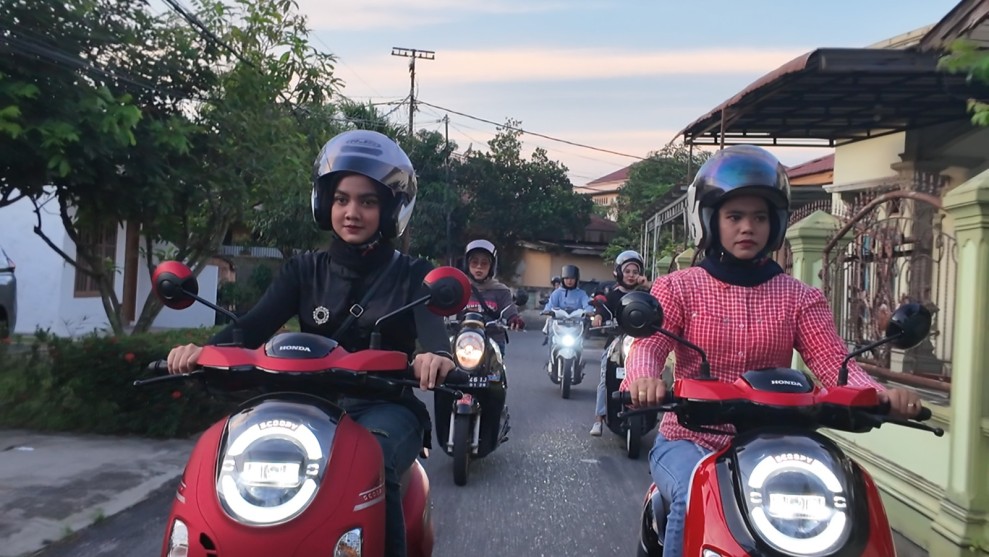Honda Scoopy Veloreactivity: Tampilkan Gaya dan Pesona Ladies Bikers Riau