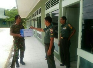 Kodim Inhil Lakukan Penggalangan Dana Terkait Tanah Longsor