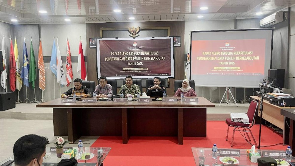KPU Pekanbaru Tetapkan PDPB triwulan II Sebanyak 815.532 Pemilih