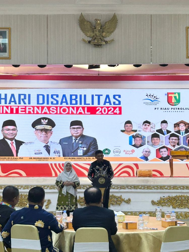 Pemprov Riau Siap Berkolaborasi.dengan Dewan Pendidikan Riau Kembangkan  Kemampuan Penyandang Disabilitas