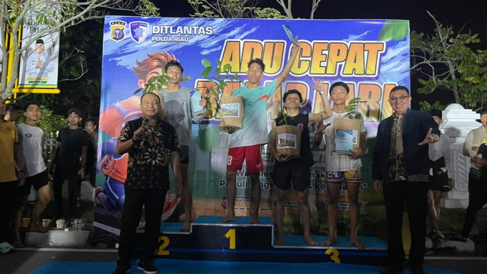 Kapolda Riau Hadiri Adu Cepat Lari 100 Meter di Pekanbaru