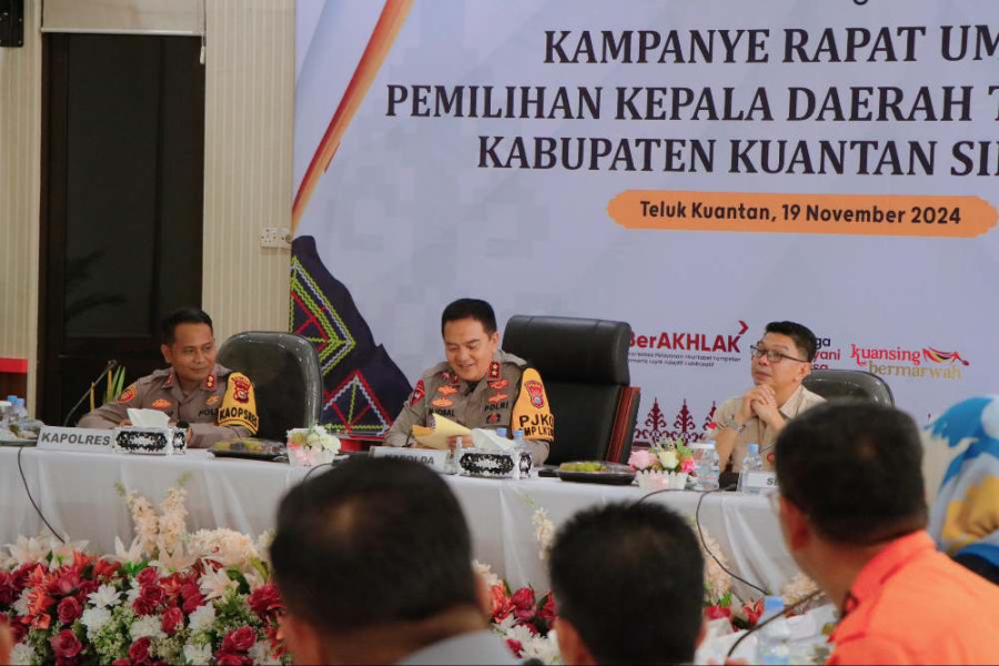 Kunker ke Kuansing, Kapolres AKBP Pangucap Sambut Kedatangan Kapolda Riau