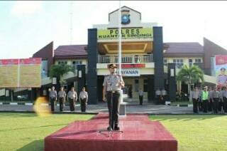 Jajaran Polres Kuansing Apel Siaga I Dalam Menghadapi Hari Buruh Nasional