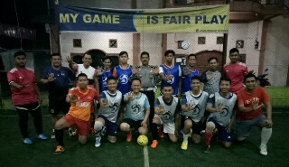 Pererat Silaturrahmi, Sat Lantas Polres Inhil Maen Futsal Bersama Awak Media