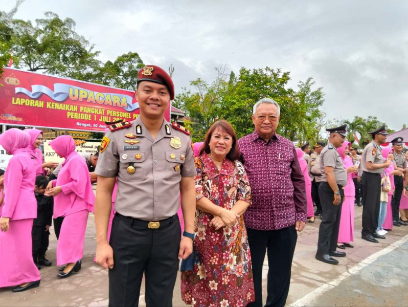 Belum Lama Jabat Kasat Reskrim di Polres Inhu, Arthur Joshua Peroleh Kenaikan Pangkat