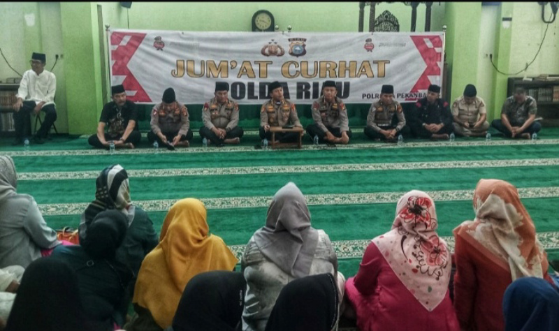 Gelar Curhat, Masalah Ini yang Dikeluhkan Masyarakat ke Tim Jumat Curhat Polda Riau