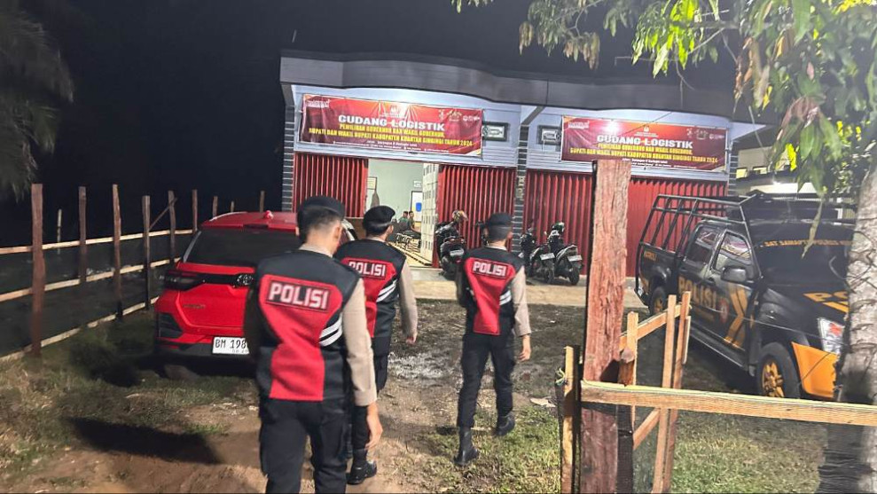 Gelar Patroli Blue Light, Polres Kuansing Jaga Situasi Kondusif Pilkada 2024