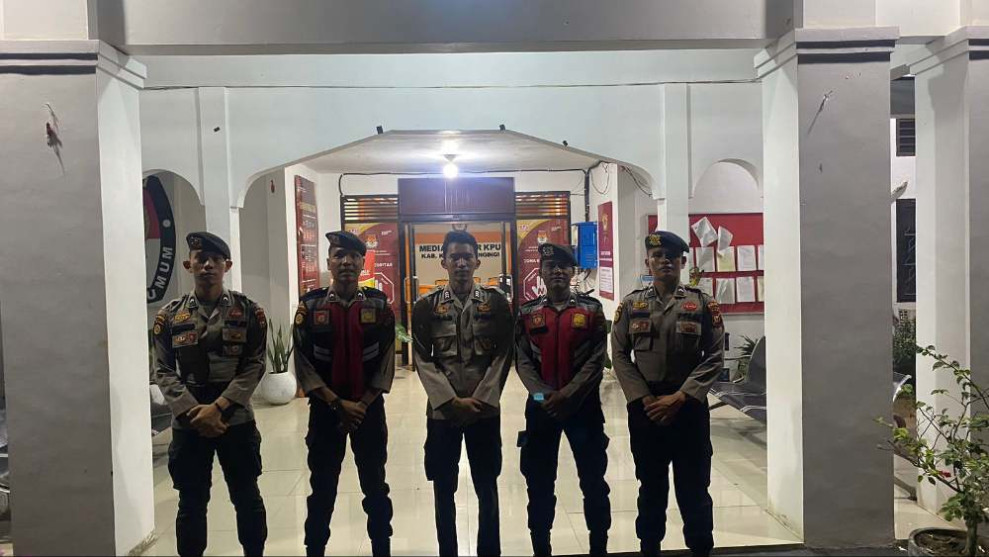 Polres Kuansing Cek Personil Pengamanan KPU