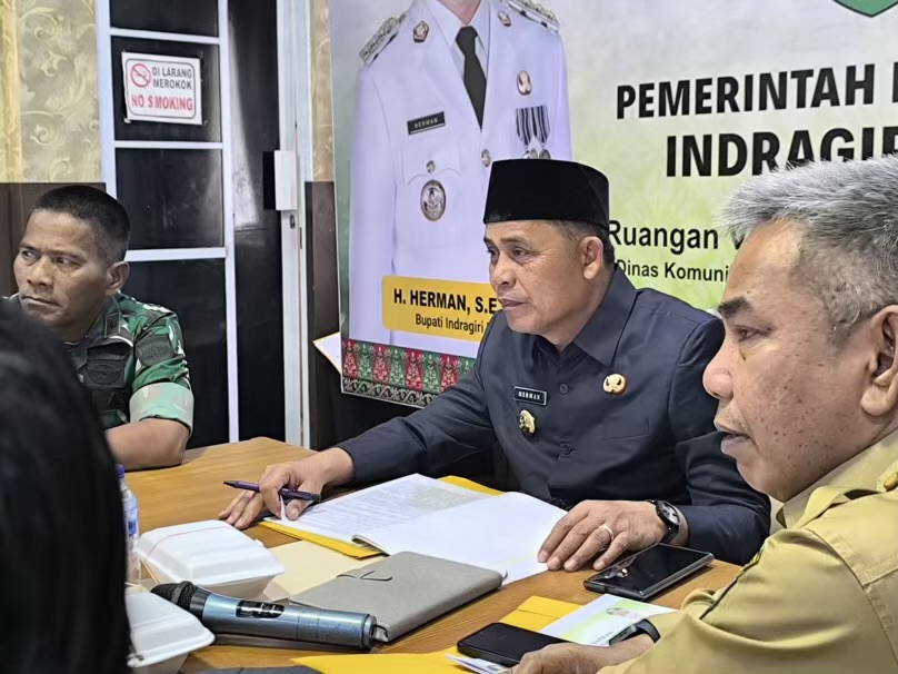 Bupati Inhil Ikuti Rakor Pengendalian Inflasi Bersama Kemendagri Secara Virtual