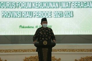 Usai Dilantik, Pengurus FKUB Riau Kunjungi Tokoh Lintas Agama