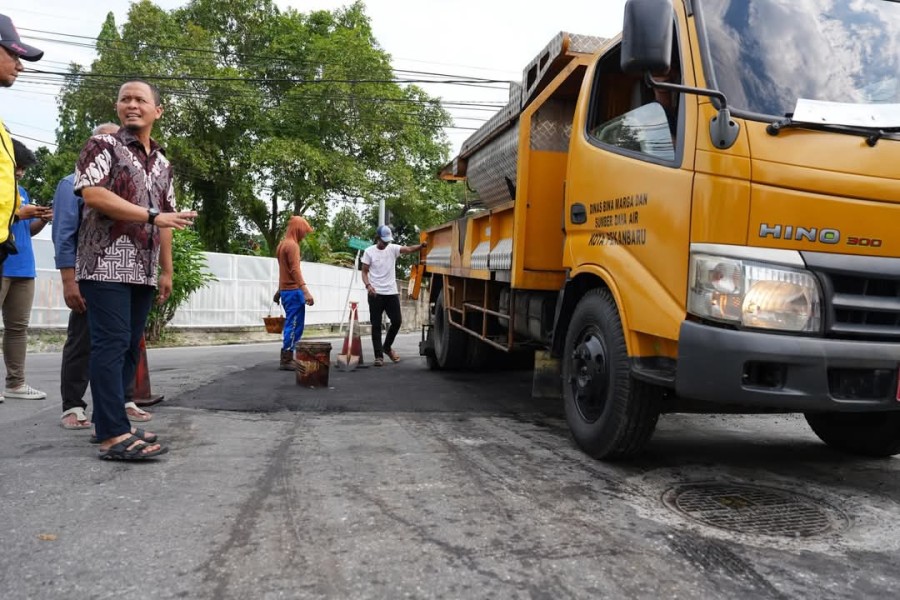 PUPR Pekanbaru Kebut Perbaikan Jalan, Target Akhir Tahun Lampaui Capaian 2025