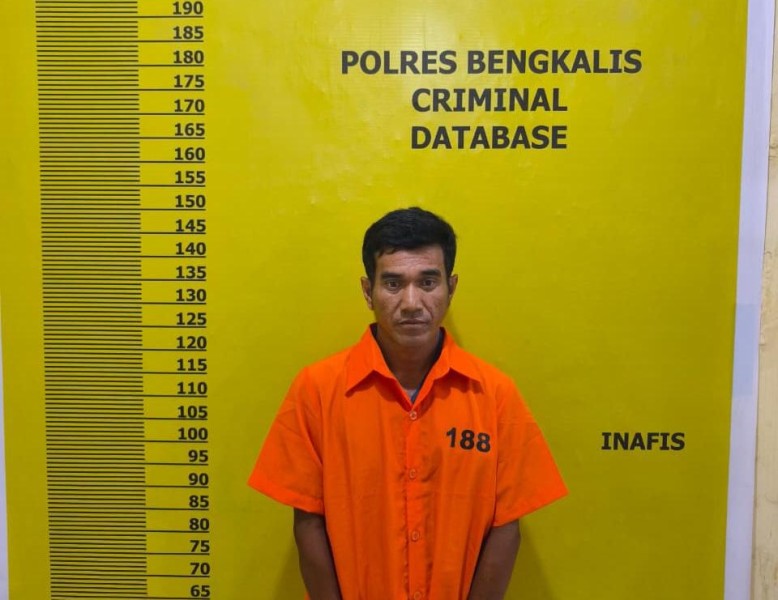 Polres Bengkalis Amankan Pelaku Karhutla di Desa Pedekik