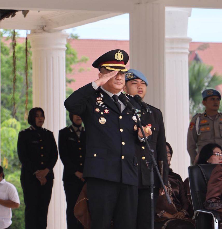 Upacara HUT Ke-80 Bhayangkara di Rohil Berlangsung Khidmat