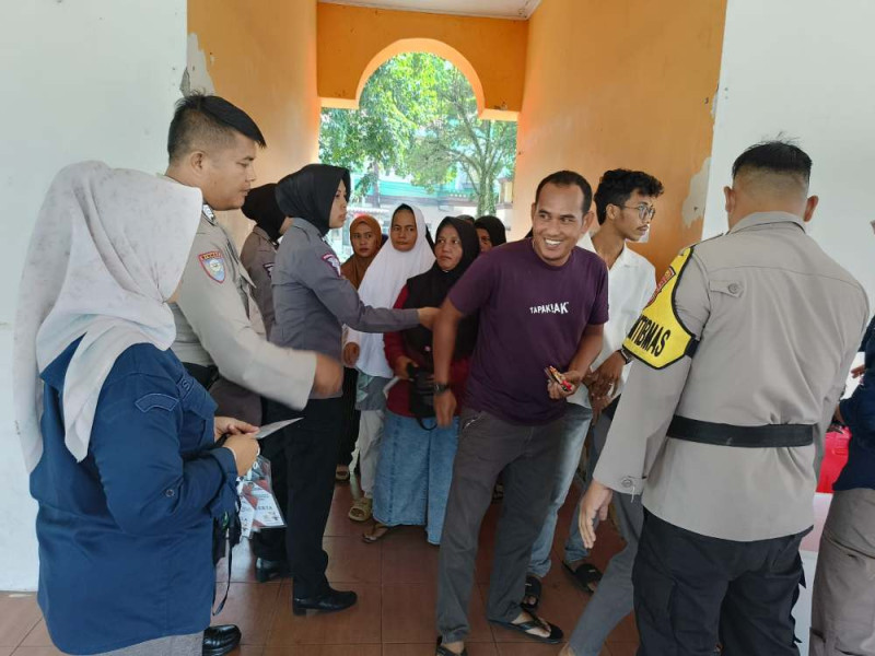 Polres Kuansing Lakukan Pengecekan Personel untuk Pengamanan Pelipatan Surat Suara Pilkada 2024