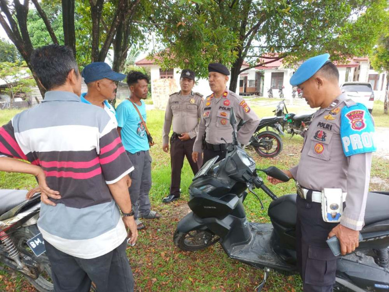 Polsek Minas Gelar Cooling System, Ajak Warga Minas Jaya Sukseskan Pilkada Damai
