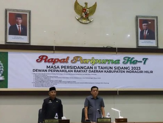 DPRD Inhil Gelar Rapat Paripurna ke-7 Masa Persidangan II