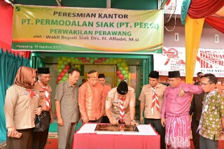 Wabup Alfedri Resmikan Kantor PT.Persi Perwakilan Perawang