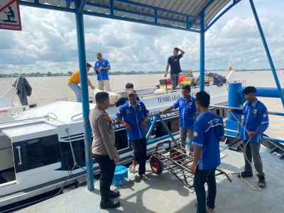 Sambangi Pelabuhan Lasdap, Polisi Minta Masyarakat Tidak Golput dan Gunakan Hak Pilih