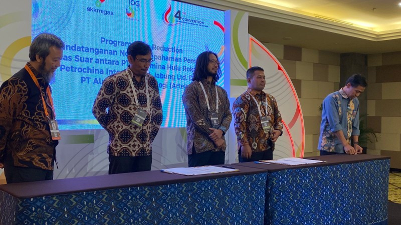 Menuju Zero Emission, PHR Teken MOU  Rencana Pemanfaatan Gas Suar
