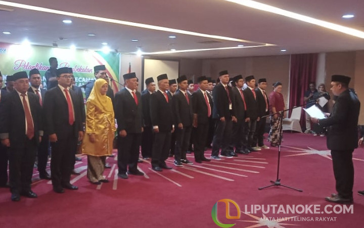 45 Orang Anggota Panwaslu Kecamatan se Pekanbaru Resmi Dilantik, Ini Pesan Ketua Bawaslu