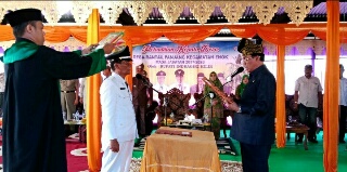 Bupati Inhil Lantik Kades Rantau Panjang
