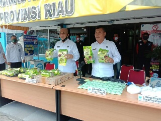 BNNP Riau Mengamankan Sabu & Pil Ekstasi Senilai Rp33 miliar di Bengkalis