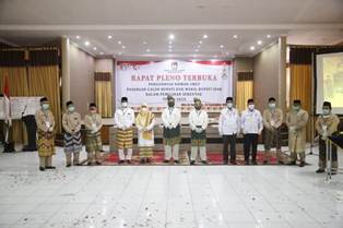 Tiga Pasang Paslon Bupati dan Wakil Bupati Siak Teken Pakta Integritas Protokol Kesehatan