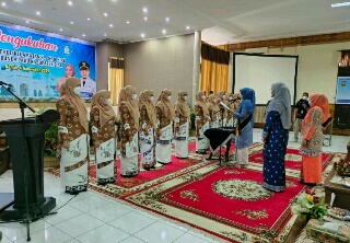 Rasidah Alfedri Lantik Bunda PAUD Se Kabupaten Siak 