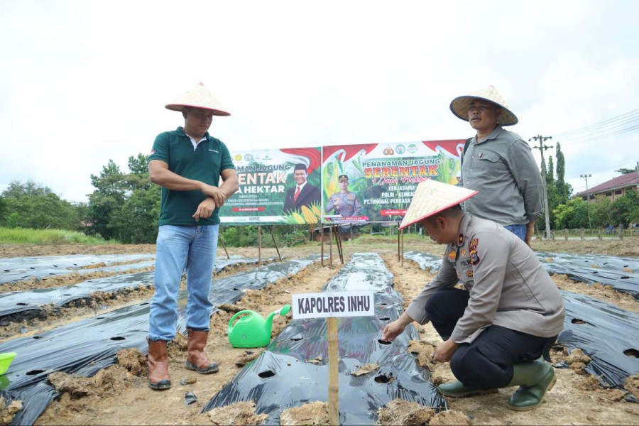 Polres Inhu Gandeng PT TPP Sukseskan Program Swasembada Nasional