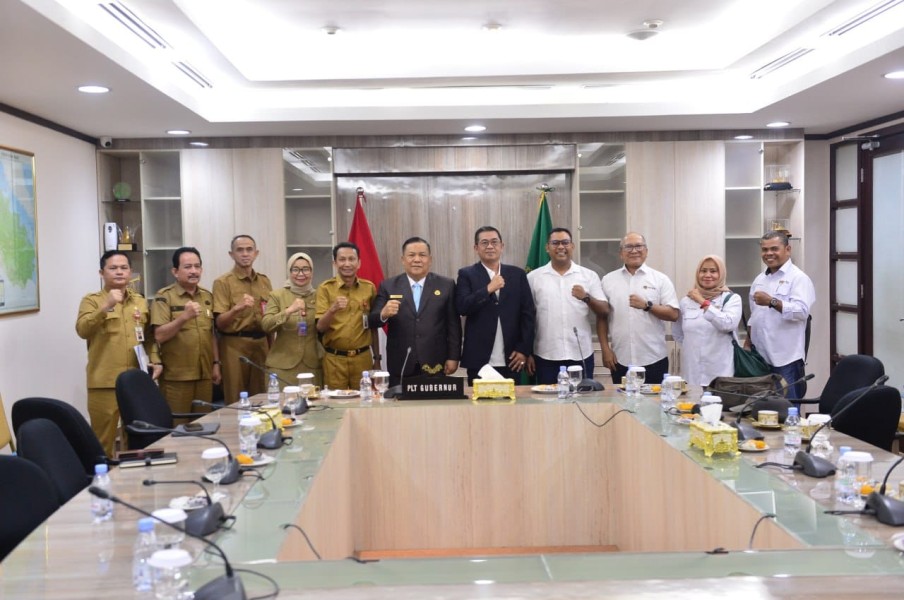 Bertemu Plt Gubernur, PWI Riau Sampaikan Program Kerja 2027 Hadapi HPN dan Porwanas