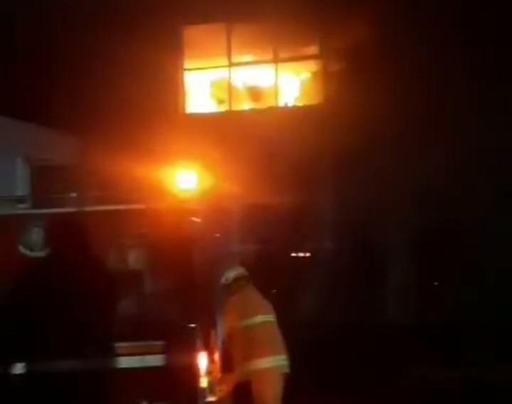 Kantor BPKAD Pekanbaru di Perkantoran Tenayan  Raya Terbakar