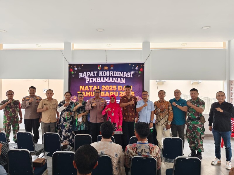Gelar Rapat Pengamanan Nataru 2025 di Wilayah Tenayan Raya, Ini Pesan Kapolsek