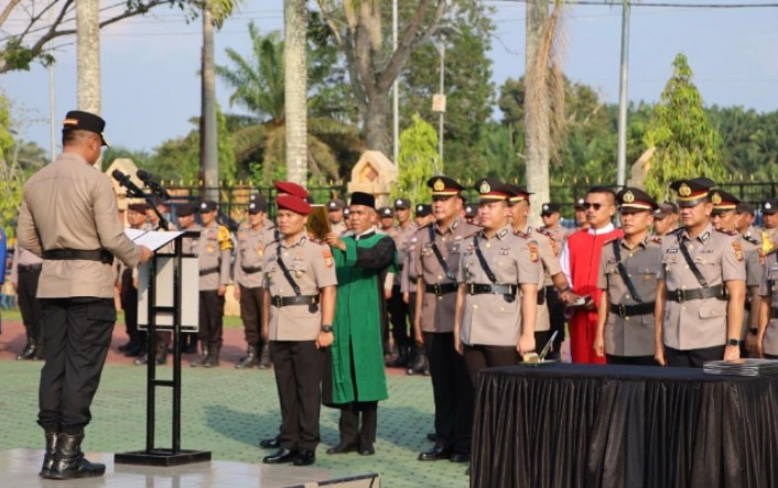 Rotasi Jabatan di Polres Siak, Kapolres Tekankan Profesionalisme dan Pelayanan Humanis