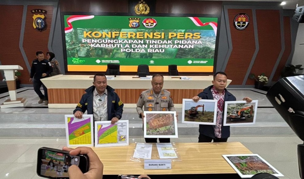 Polda Riau Tangani 37 Kasus Karhutla Sepanjang 2026, 40 Tersangka Diamankan