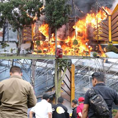 Kantor MPP Pekanbaru Tersisa Puing-puing, Hut Pemkar dan MMP Terancam Batal