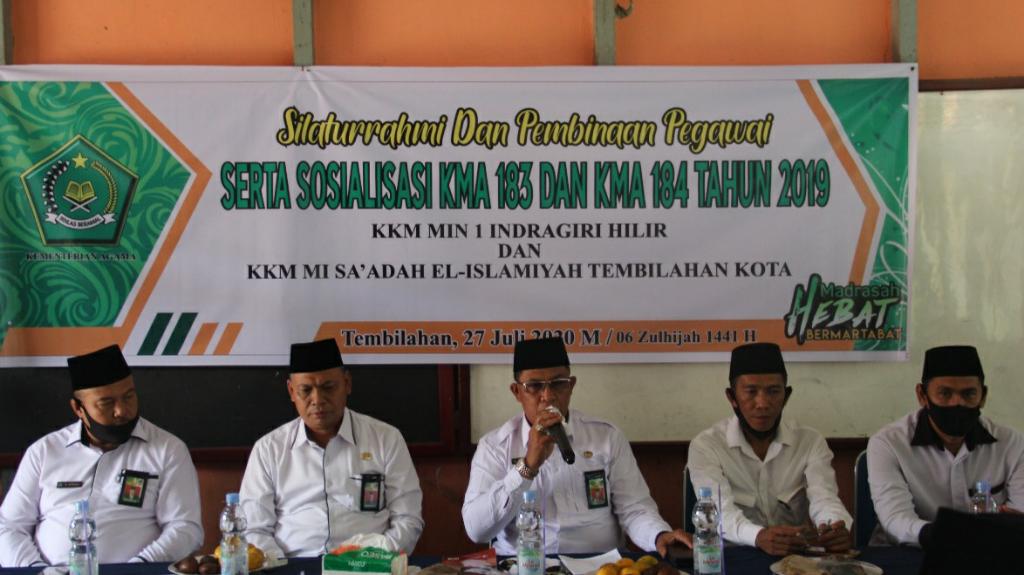 Kakan Kemenag Harun Sosialisasikan Implementasi KMA 183 dan 184 Tahun 2019 di MIN 1 Inhil