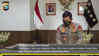 Peresmian Mapolda Riau, Waka Polri Kenang Masa Kecil di Pekanbaru